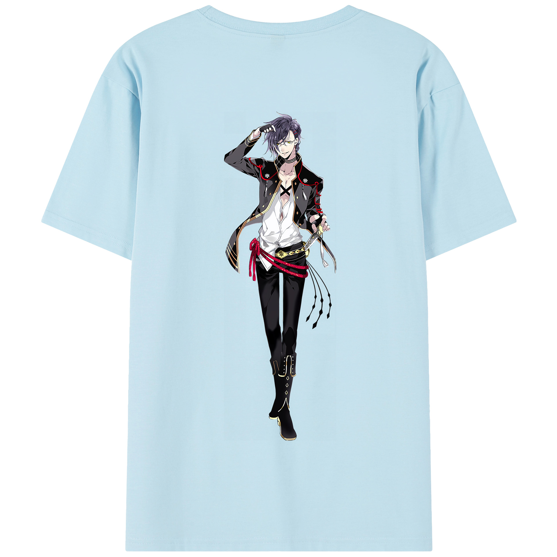 （画像用） 刀剣乱舞 Touken Ranbu 綿100％半袖Tシャツ（背面プリント）